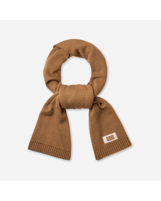 Ugg Brown Lightweight Scarf for men