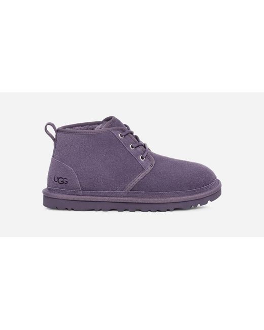 Ugg Purple Neumel Leather Shoes Chukka Boots