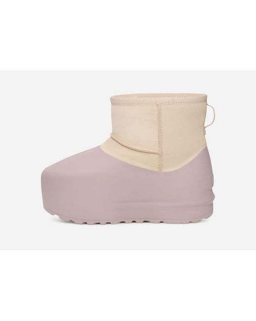 Ugg Black Classic Mini Pumped Molded Boot Für Damen