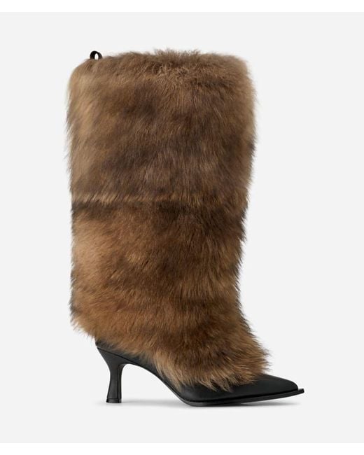 Ugg Brown Ambush Fur Heel