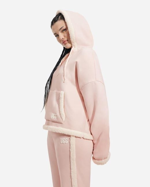 Ugg Pink ® Sharonn Bonded Fleece Pullover Hoodies & Sweatshirts