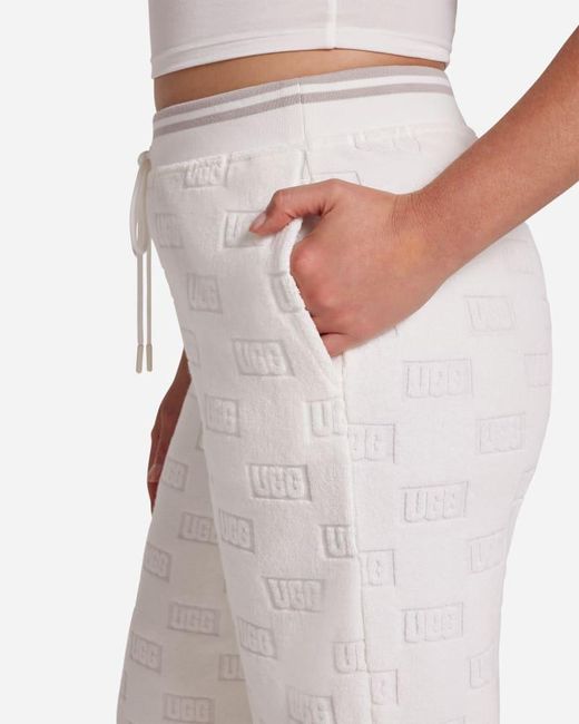 Pantalon large block Rosalinda pour femme | UE in Nimbus, Taille L, Coton Ugg en coloris White