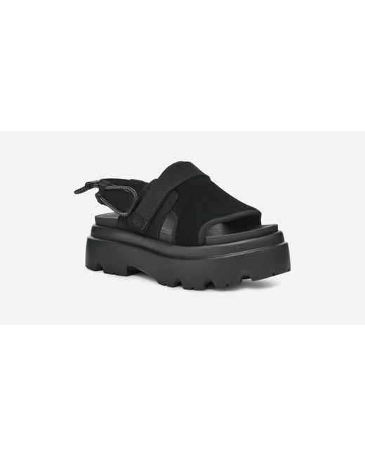 Sandale Cady pour femme | UE in Black, Taille 37.5, Cuir Ugg