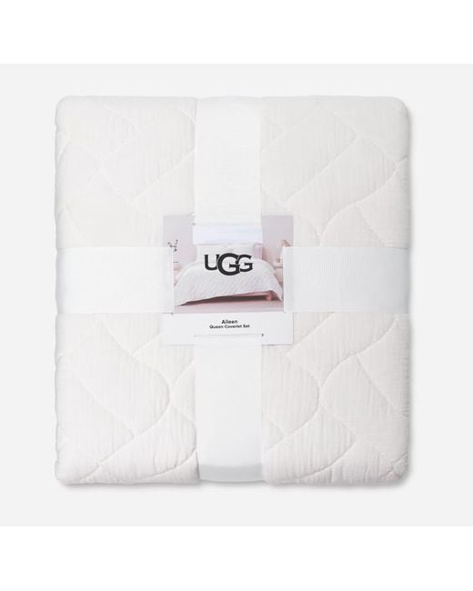 UGG Aileen Coverlet Set (queen) Knit/sherpa Bedding in White Lyst