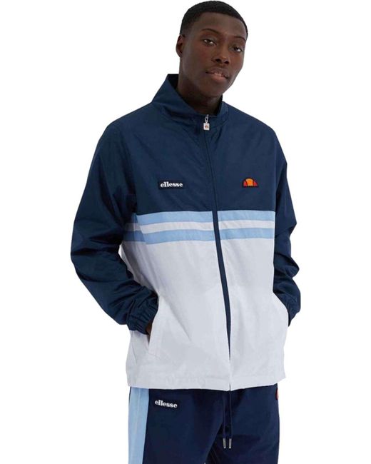 ellesse jacket blue and white