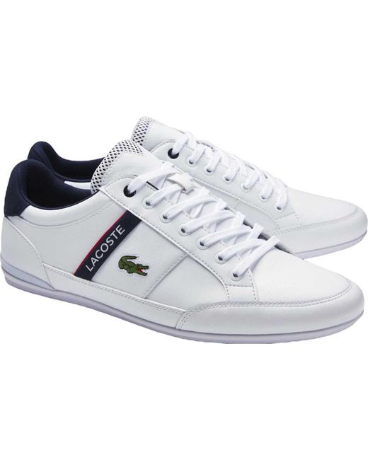 Lacoste Chaymon 0120 2 Cma Leather Trainers in White for Men - Lyst