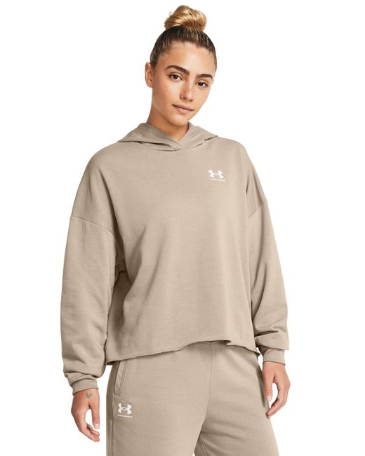 Under Armour Natural Rival Terry Oversized Hoodie