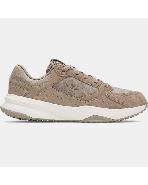 Chaussure De Training En Daim Edge Pour Homme Taupe Dusk Summit Blanc Taupe Dusk Under Armour pour homme en coloris Gray