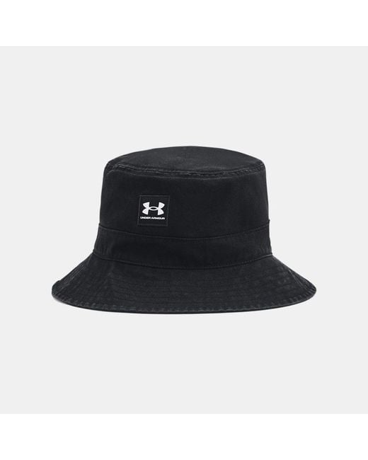 Under Armour Gray Branded Bucket Hat, for men