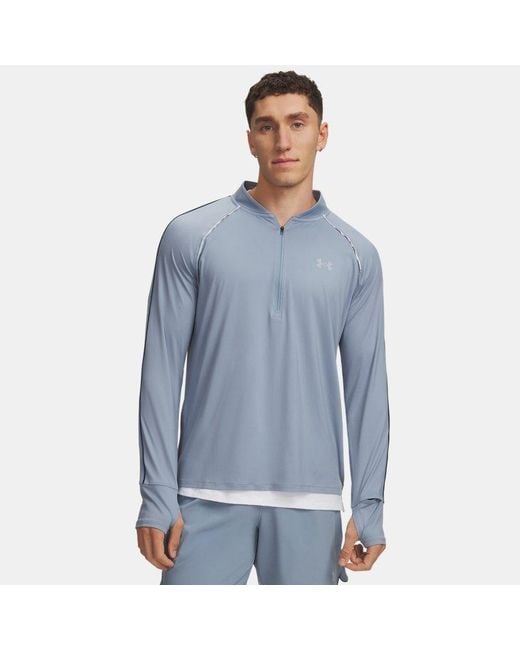 Under Armour Blue Velociti ½ Zip Wind Reflective for men