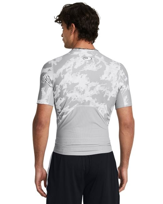 Under Armour White Heatgear® Iso-chill Printed Short Sleeve for men