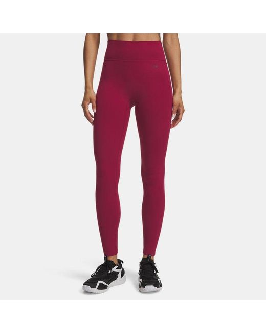 Under Armour Red Motion Leggings Claret Ox Blood