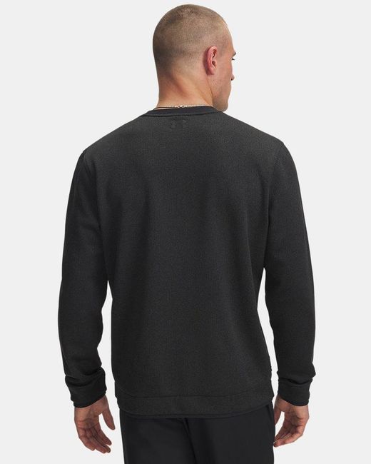 Under Armour Black Sweaterfleece Crew for men