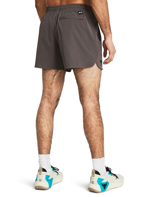 Under Armour Blue Project Rock Camp Shorts for men