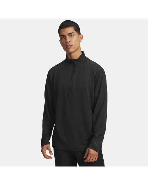 Under Armour Black Drive Lightweight ½ Zip Anthracite Castlerock for men