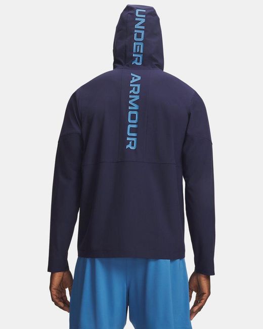 Under Armour Blue Tech Utility Woven Jacket Midnight Aegean Aegean for men