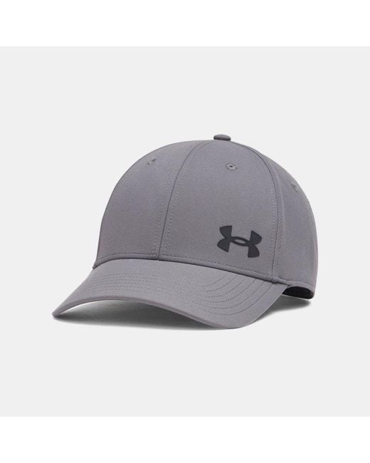 Under Armour Gray Blitzing Low Storm Adjustable Cap Castlerock Anthracite for men