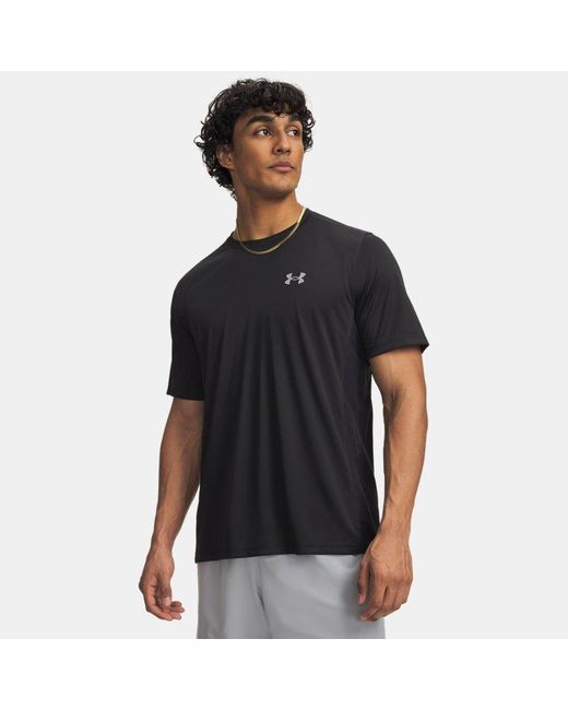 Under Armour Black Tech Utility Short Sleeve Steel for men