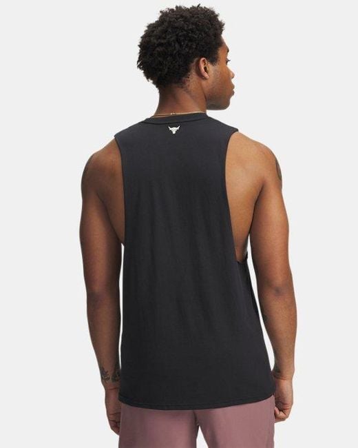 Débardeur Project Rock Pour Homme Calcul Under Armour pour homme en coloris Black