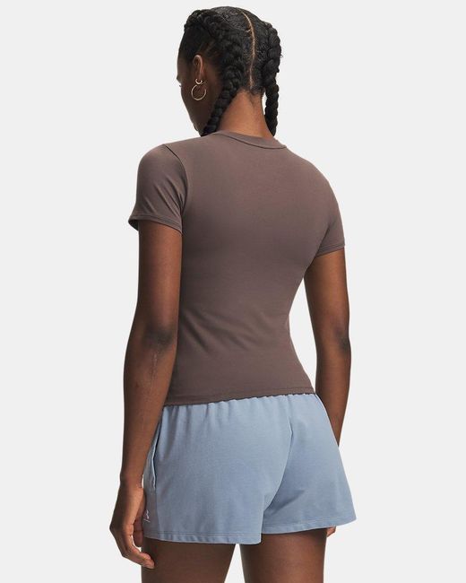 Under Armour Brown Ua Motion Fitted Short Sleeve