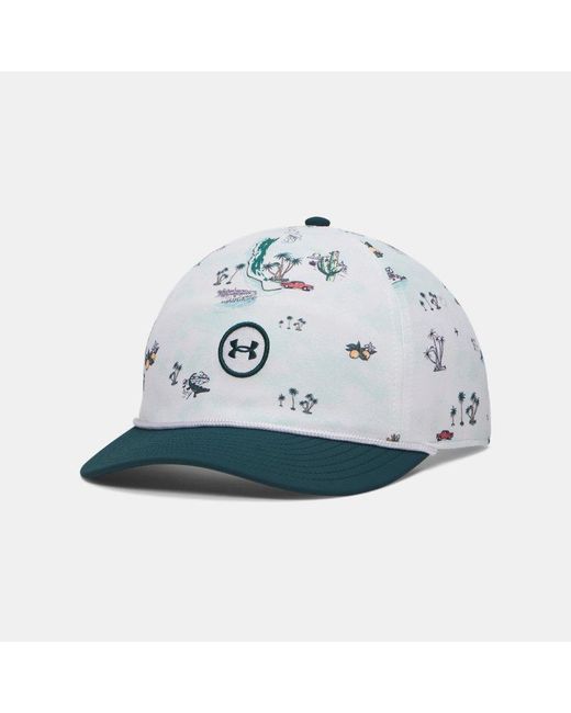 Under Armour Blue Drive Mid Nylon Adjustable Hat Arden Arden for men