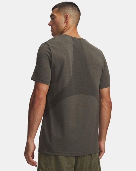 Under Armour Gray Vanish Seamless Short Sleeve Marine Od Ultimate for men