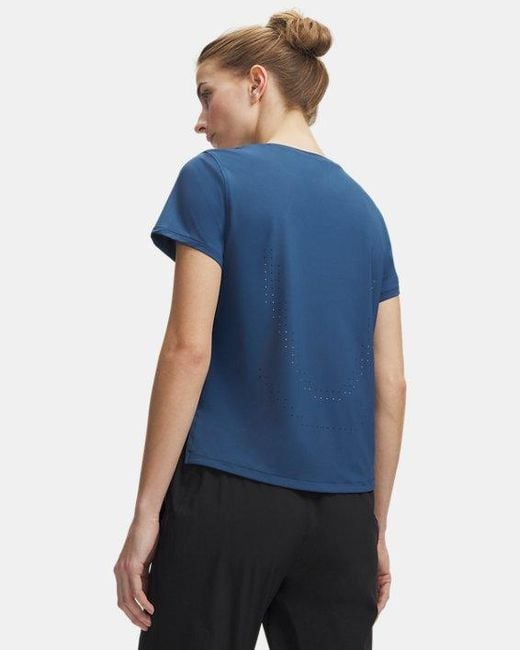 Under Armour Blue Velociti Pro Short Sleeve Wham Reflective