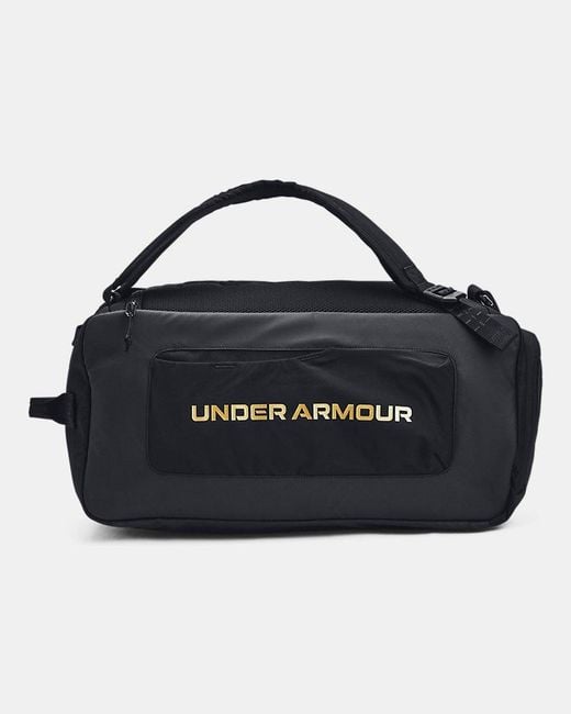 Under Armour Blue Contain Duo Small Backpack Duffle Metallic