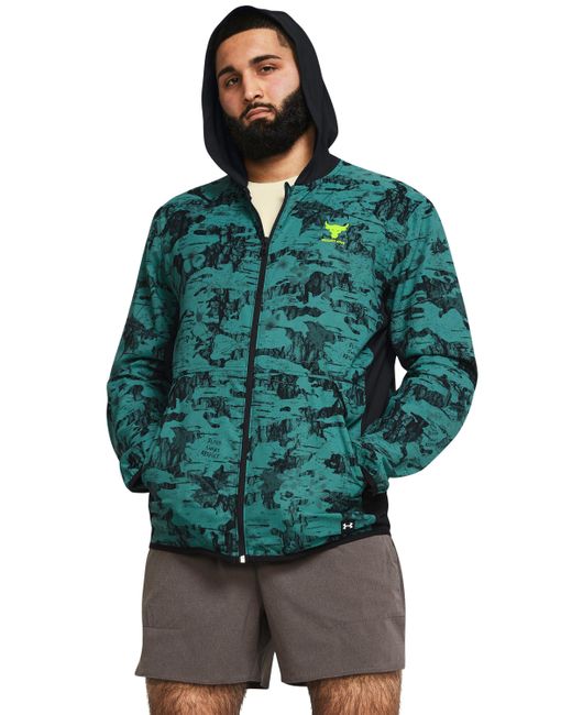 Under Armour Green Project Rock Iso-chill Tide Hybrid Jacket for men