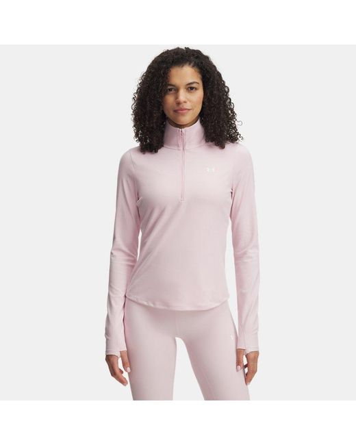Under Armour Pink Motion Mit ½-Zip Für Damen Prime Weiß