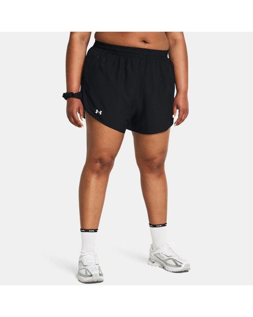 Under Armour Black Launch 7" Shorts Mod Reflective for men