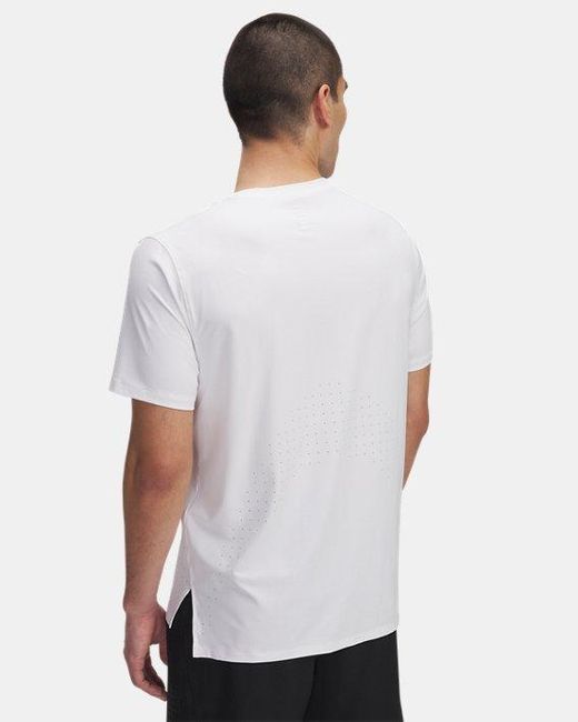 Under Armour Launch Elite Kurzarmoberteil Für Herren Reflektierend in White für Herren