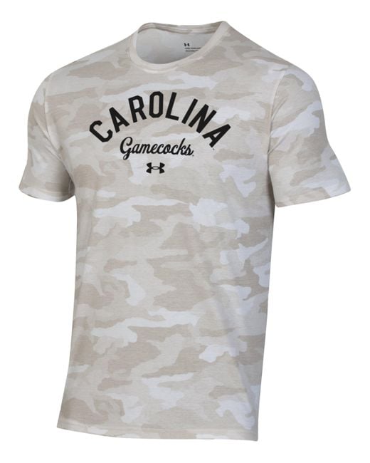 Under Armour Gray Ua Performance Cotton Collegiate Camo T-shirt for men