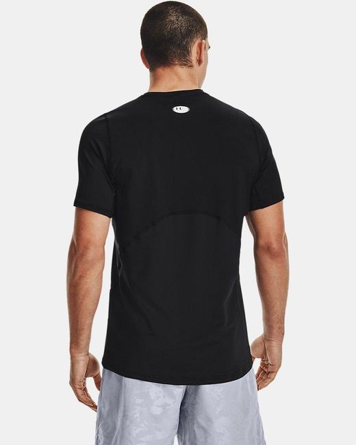Under Armour Black Heatgear Fitted Short Sleeve for men