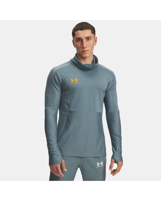 Under Armour Blue Challenger Pro Winter Long Sleeve Jasper Squad for men