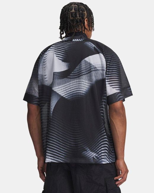 Under Armour Blue Ua Icon Mesh Short Sleeve Jersey for men