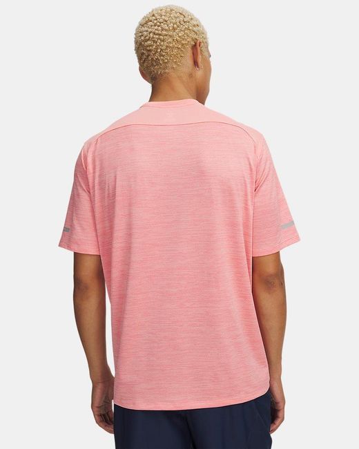 Under Armour Pink Tech Utility Short Sleeve Posh Academy for men