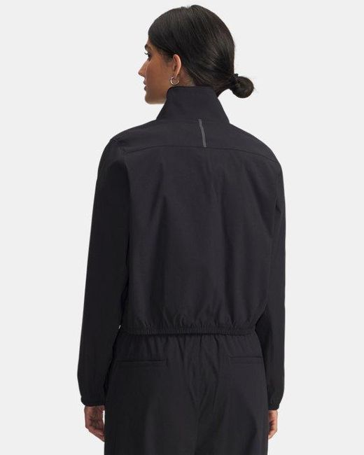 Parte De Arriba Con Media Cremallera Unstoppable Woven Para Mujer Under Armour de color Black