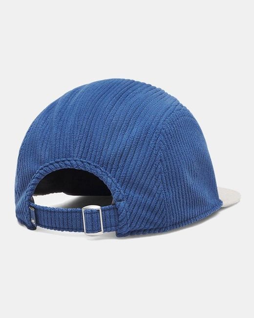 Under Armour Blue Essential Corduroy Camper Cap Blackout Timberwolf Taupe for men