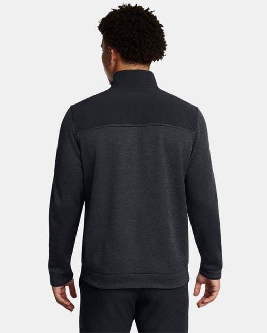 Under Armour Blue Drive Storm Sweaterfleece ½ Zip / Anthracite for men