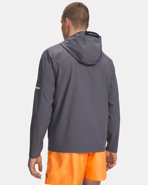 Under Armour Gray Tech Utility Woven Jacket Castlerock Bloc for men