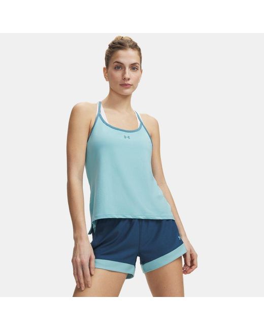 Under Armour Blue Vanish Racerback Tank Haze Boundless