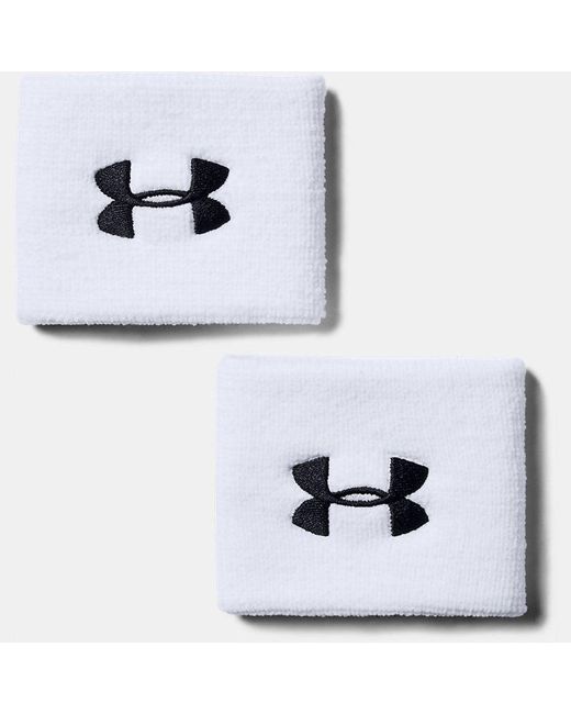Under Armour White Performance 3" Wristband for men