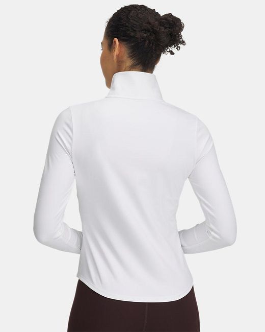 Under Armour White Motion 2 Zipped Performance Tracksuit Top