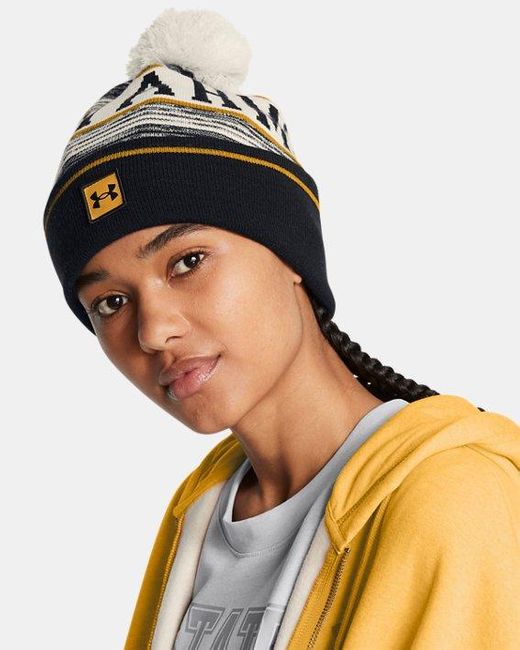 Under Armour Black Halftime Pom Beanie Summit / Golden for men