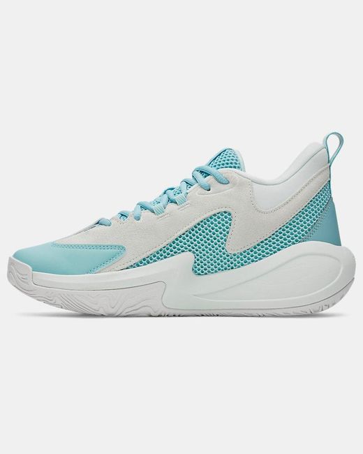 Under Armour Blue Curry 3Z 25 Sde Basketball Shoes Refresh Mint Illusion Haze