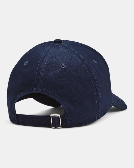 Under Armour Blue Essential Low Adjustable Cap Midnight for men