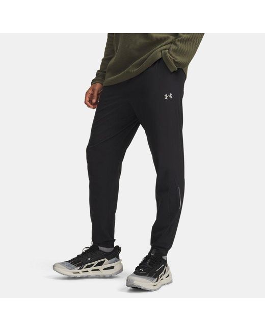 Under Armour Black Explor Trail Run Pants Titanium for men
