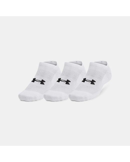 Under Armour Metallic Ua Training Cotton 3-pack No Show Socks