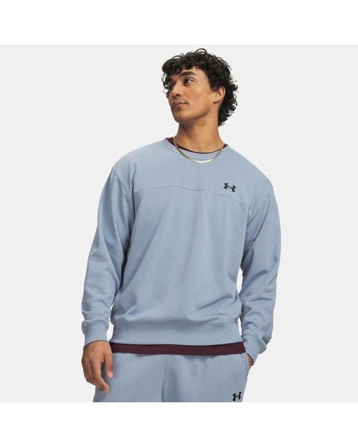 Under Armour Blue Rival Lightweight Crew Wind for men